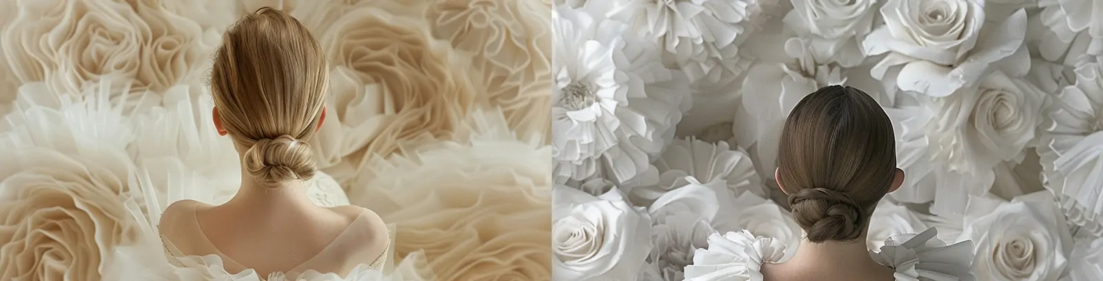 浪漫主义白色美女人物玫瑰花婚纱连衣裙蓬蓬裙艺术写真摄影海报midjourney关键词咒语