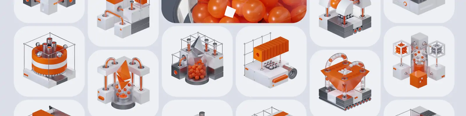 3D未来科技金融加密货币技术图标插图blender设计素材模型