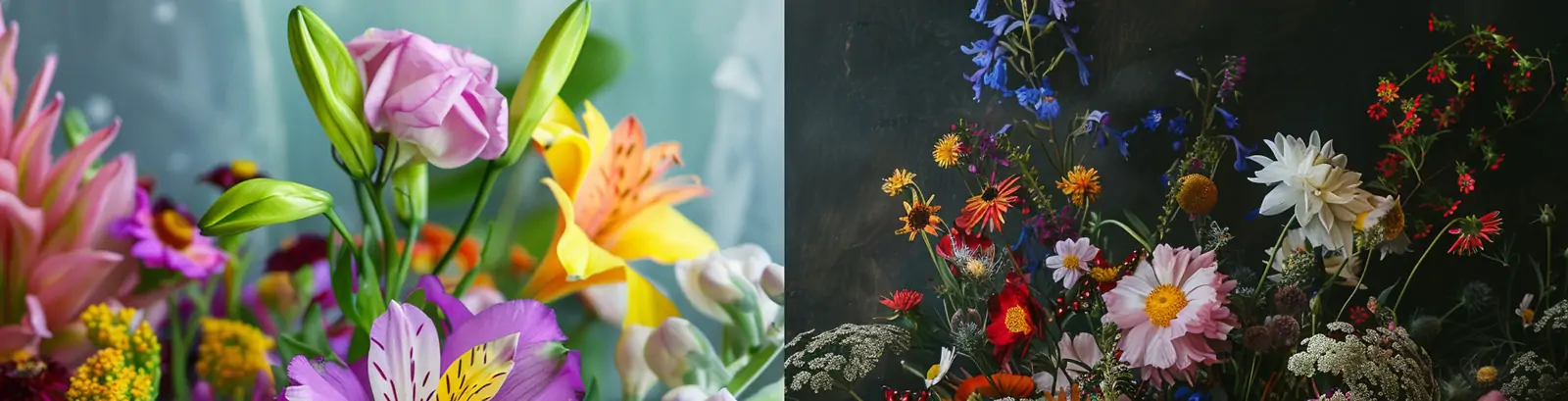 超现实浪漫主义花瓶花束鲜花礼物贺卡艺术摄影海报midjourney关键词咒语