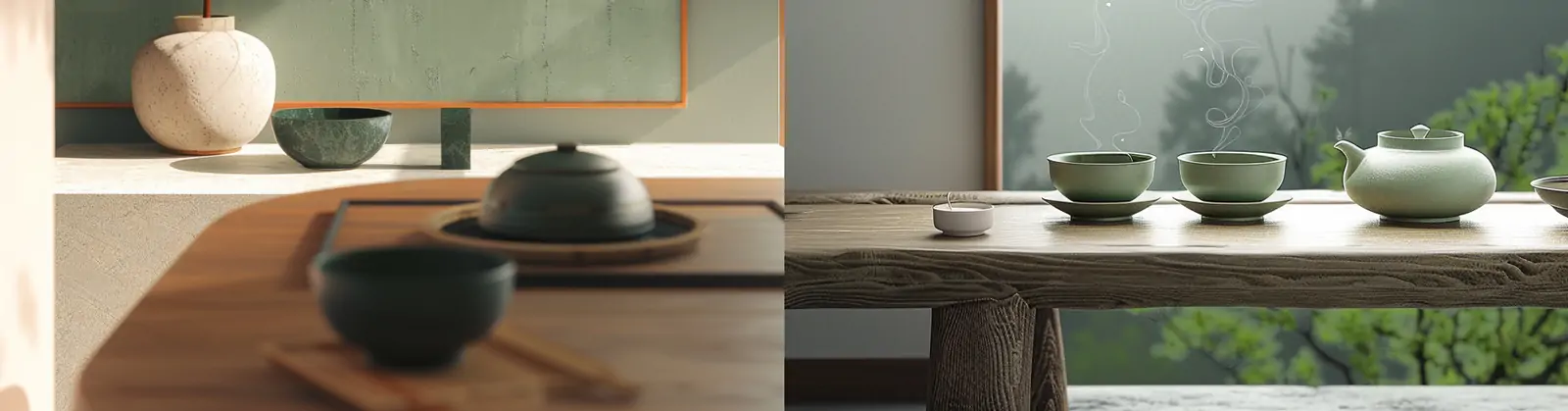 中国风极简主义禅宗茶艺空间场景摄影海报midjourney关键词咒语