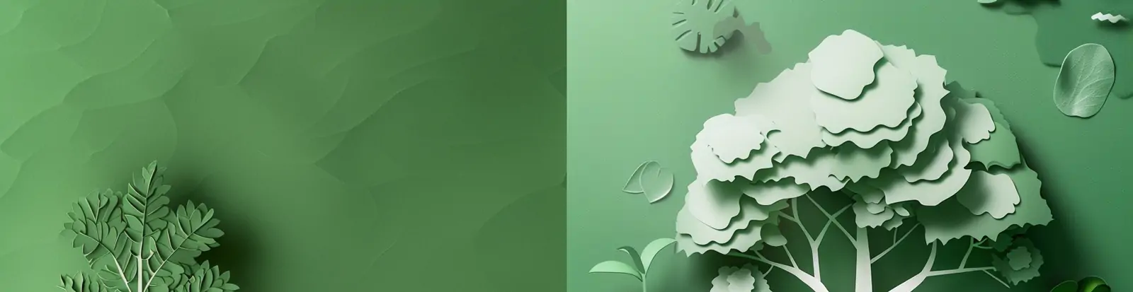 极简主义绿色环保植树节剪纸艺术风格宣传插图海报midjourney关键词咒语