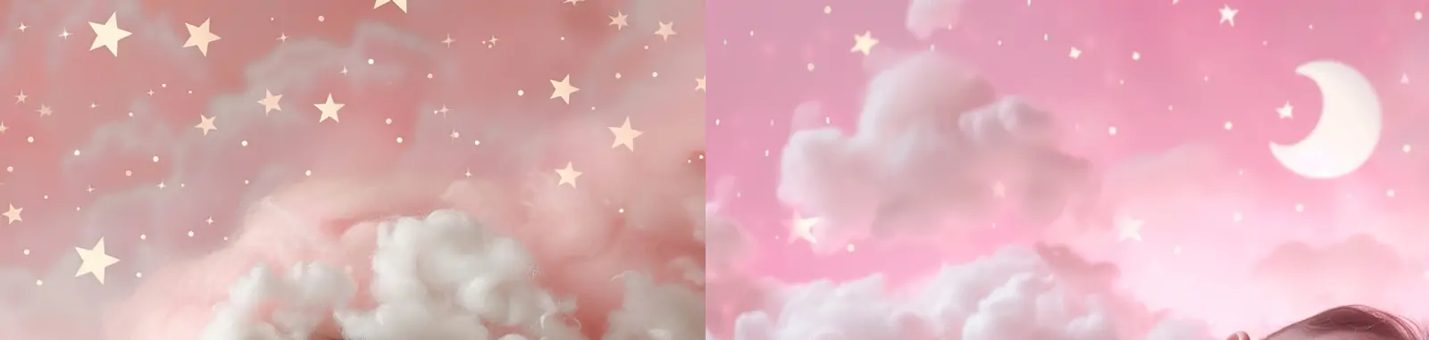 新生儿婴儿宝宝儿童星星月亮睡眠艺术摄影海报midjourney关键词咒语