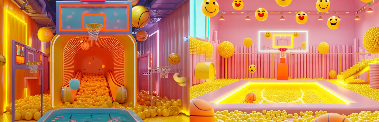 室内儿童游乐场游乐园设计创意灵感Midjourney关键词提示词咒语