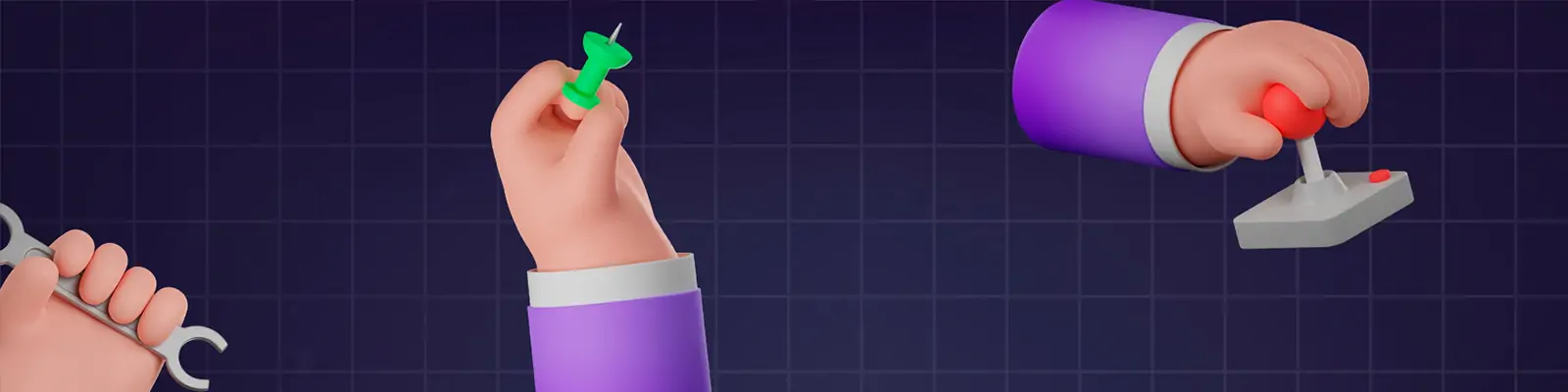 3D立体手势手部动作姿势png图标插图blender设计素材模型