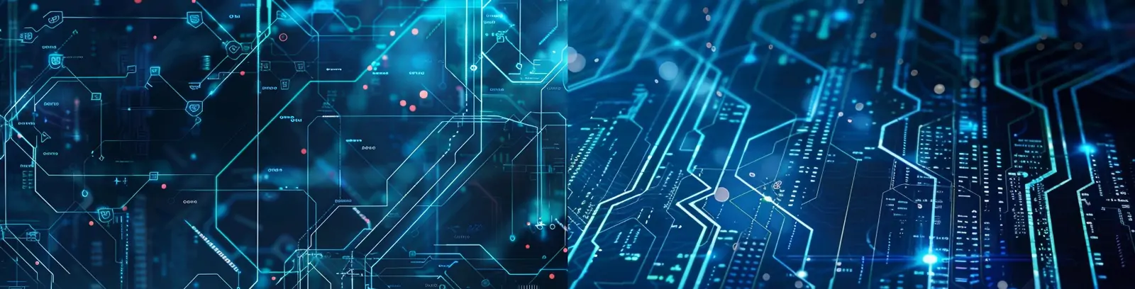 蓝色数字科技抽象数据连接电路线条光效图案海报背景midjourney关键词咒语