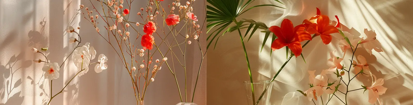 梦幻氛围花瓶鲜花植物护肤品化妆品广告摄影海报背景midjourney关键词咒语