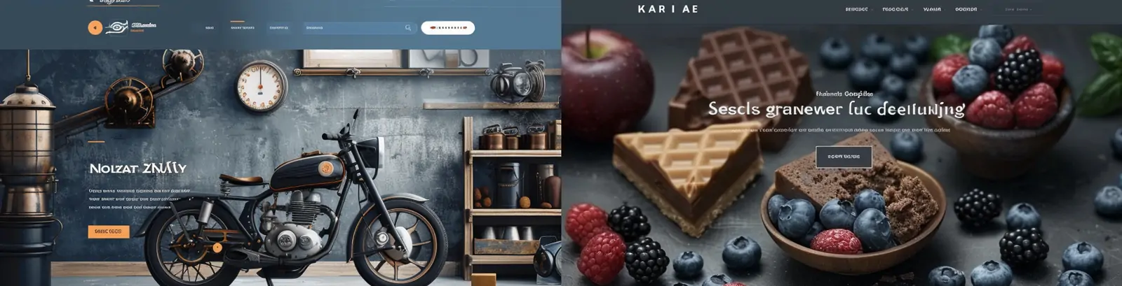 极简主义复古现代电子商务网站设计模版midjourney关键词咒语