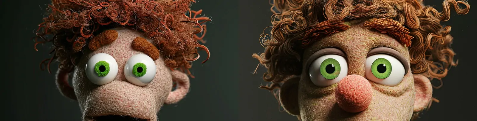 动漫可爱卡通人物夸张表情布偶羊毛毡玩具摄影海报midjourney关键词咒语