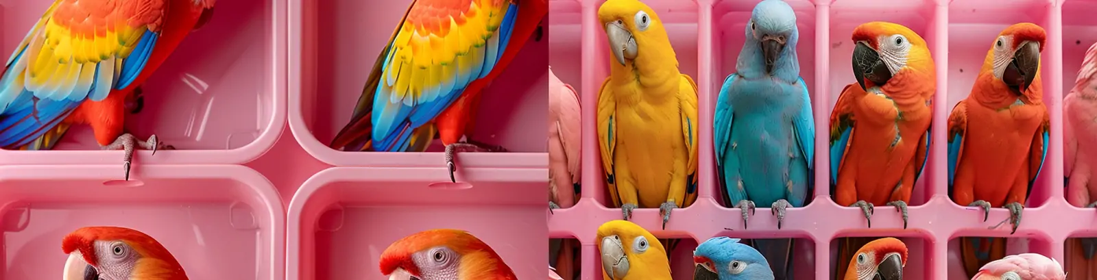 夏季彩色鹦鹉动物逼真立体摄影海报midjourney关键词咒语