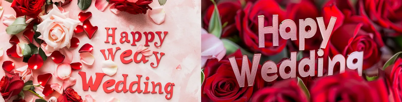 红色玫瑰鲜花幸福婚礼情人节海报背景midjourney关键词咒语