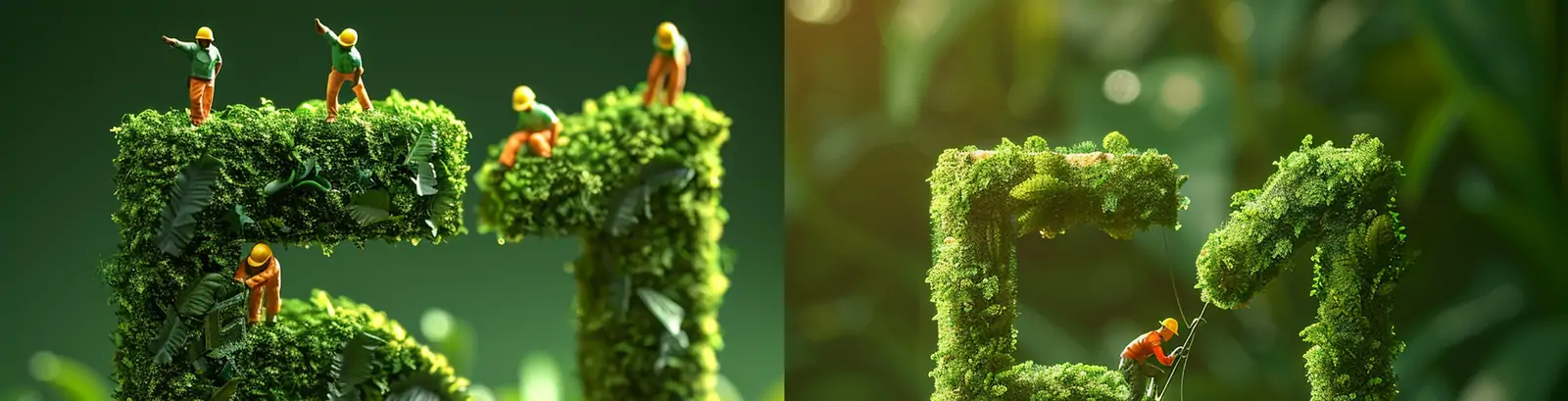 创意51五一劳动节绿色春天植物工人微型景观场景立体海报midjourney关键词咒语