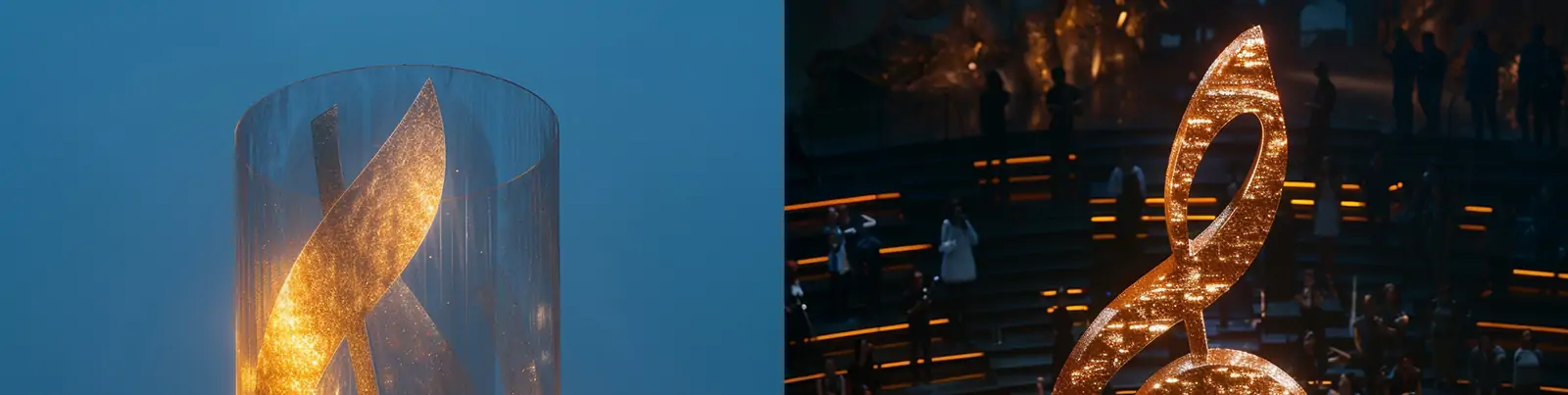 高端金色音符音乐会舞台宣传海报背景midjourney关键词咒语