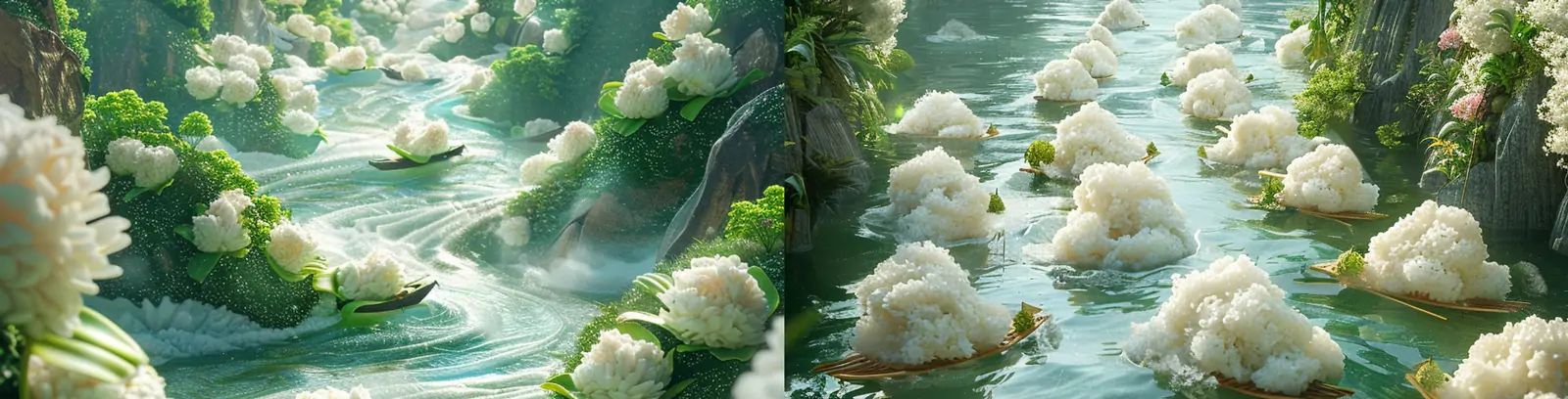 创意中国风传统节日端午节粽子龙舟比赛广告设计海报midjourney关键词咒语