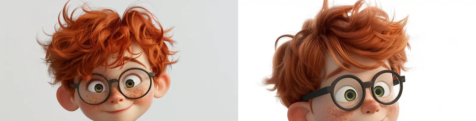 动漫可爱卡通皮克斯风格小男孩读书阅读绘画插图midjourney关键词咒语