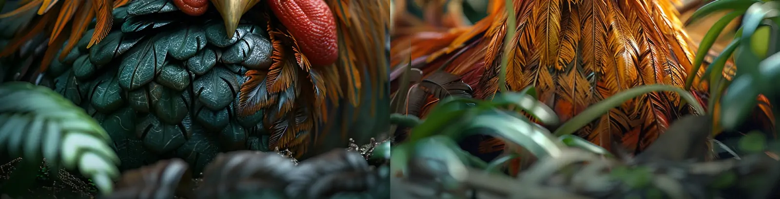 创意农场公鸡表情特写艺术摄影海报midjourney关键词咒语