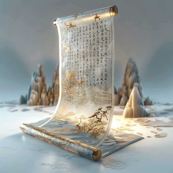中国风古代卷轴海报midjourney关键词咒语-Ai宇宙吧-
