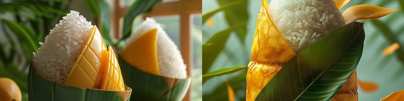 中国传统节日端午节可爱3D立体粽子食品广告海报midjourney关键词咒语