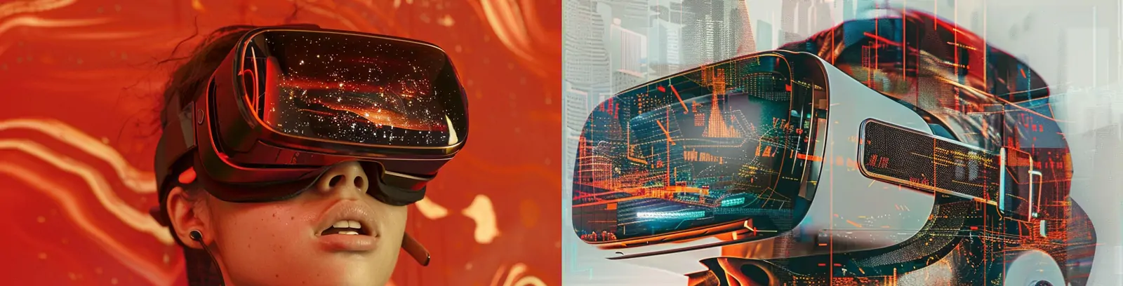 现代科技虚拟现实人工智能VR数字对象人物摄影海报midjourney关键词咒语