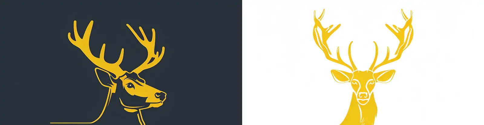 极简主义小鹿企业标志简单线条风格logo设计midjourney关键词咒语