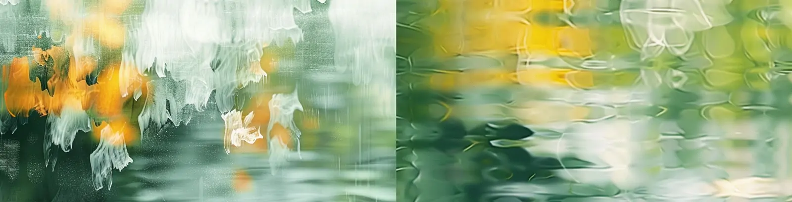 抽象艺术绿色水波纹云朵模糊印象派效果海报背景midjourney关键词咒语