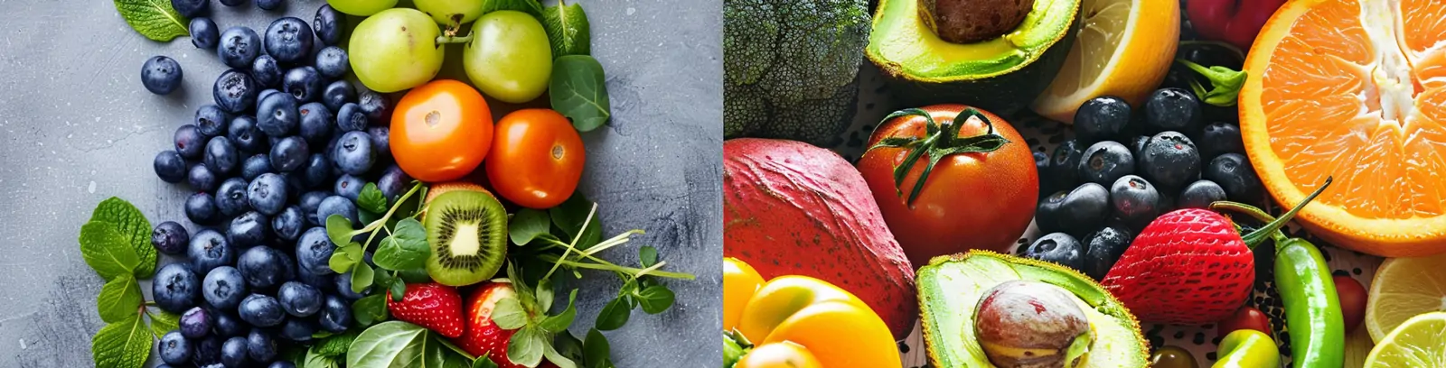 营养健康新鲜蔬菜水果蓝莓麦片轻食摄影海报midjourney关键词咒语