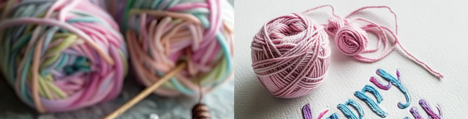 创意彩色毛线针织英文字母刺绣生日贺卡礼物摄影海报midjourney关键词咒语