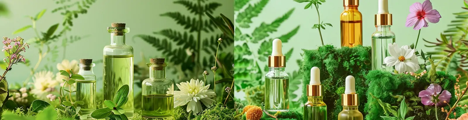 天然有机鲜花植物精油化妆品产品摄影广告海报midjourney关键词咒语