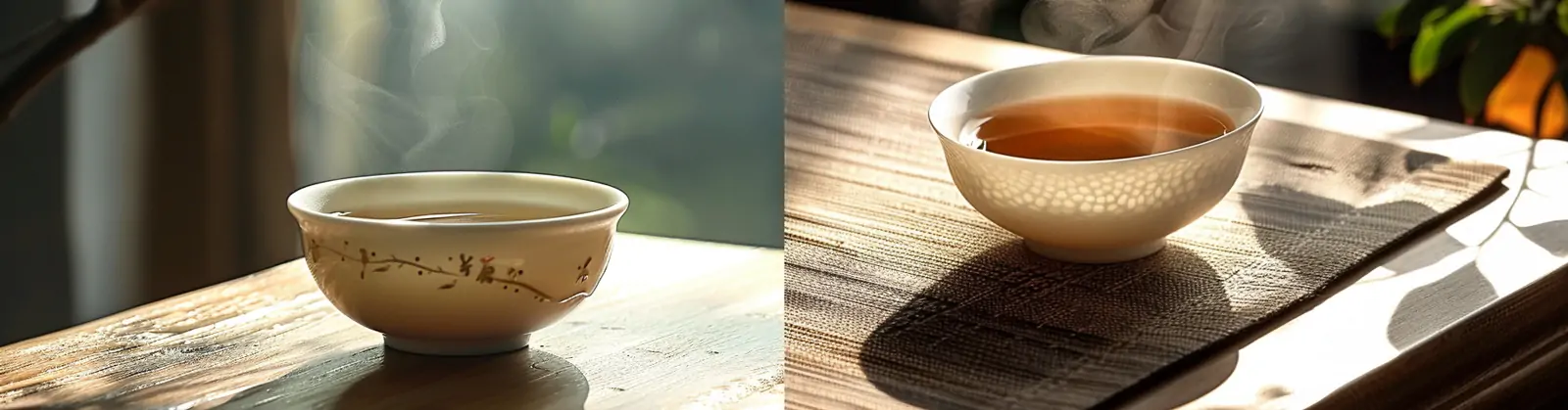 中国风自然热气腾腾陶瓷茶杯静物摄影海报midjourney关键词咒语