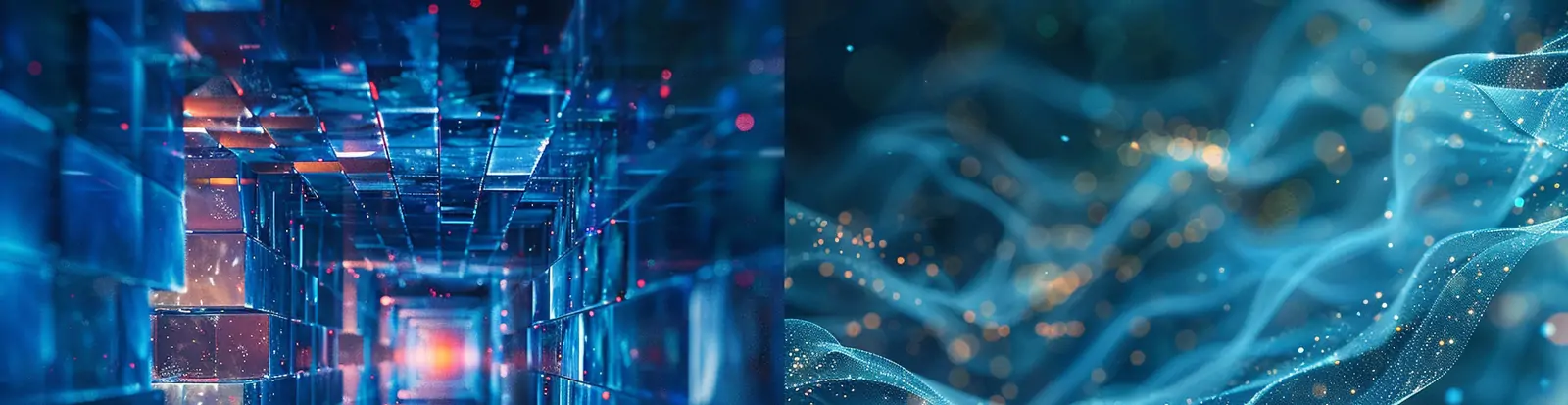 蓝色科技感抽象艺术网格线条空间海报背景midjourney关键词咒语