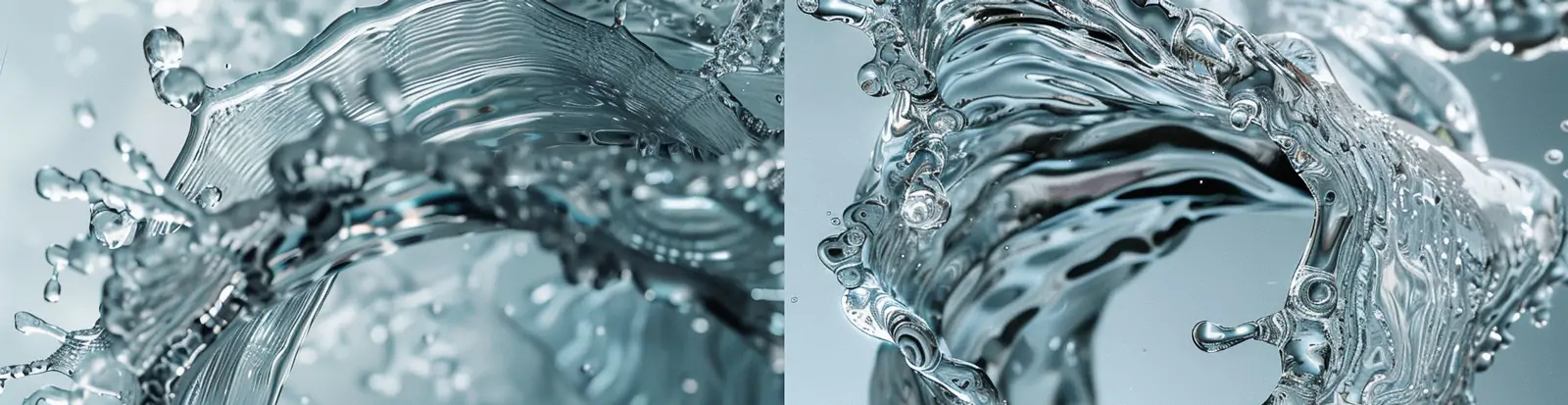 创意透明水元素龙卷风水花飞溅特写镜头摄影海报midjourney关键词咒语