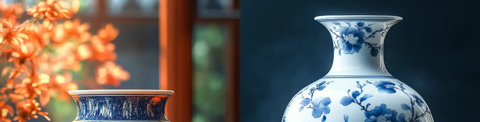 中国风明代瓷器风格人物花瓶摄影海报midjourney关键词咒语