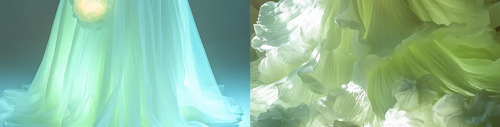 创意美女模特霓虹白色连衣裙鲜花人物婚纱照写真摄影海报midjourney关键词咒语