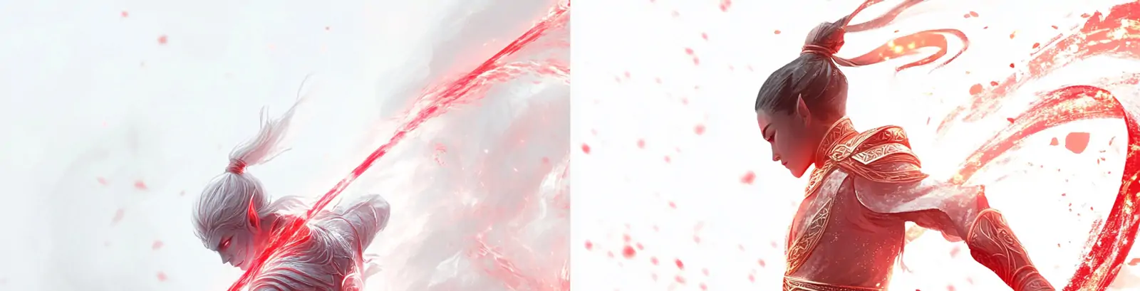 中国风卡通艺术古代武侠风格人物动作姿势插图海报midjourney关键词咒语