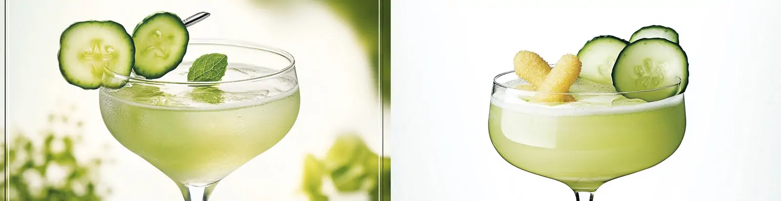 绿色清新黄瓜果汁饮料鸡尾酒摄影海报midjourney关键词咒语