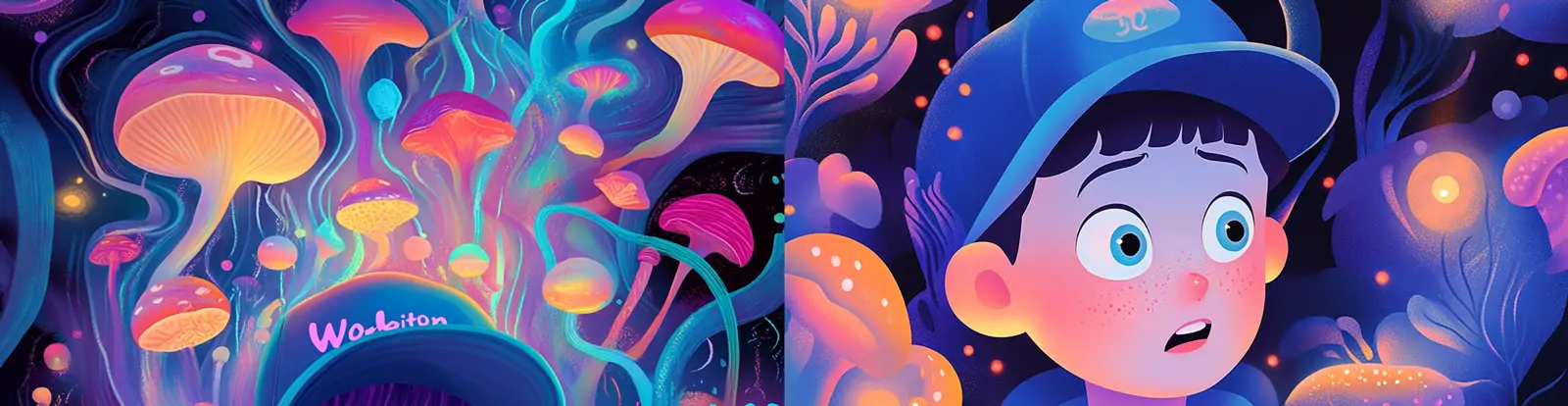 手绘动漫可爱卡通青春期男孩人物忧虑惊讶表情插图绘画海报midjourney关键词咒语