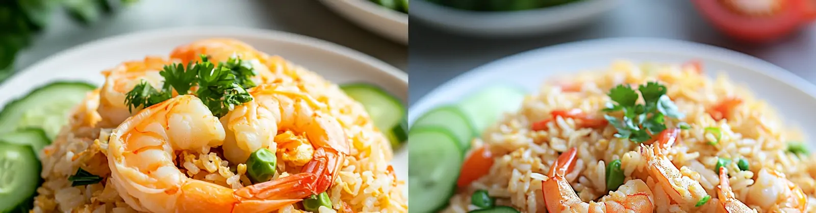 中国美食海鲜虾仁蛋炒饭食物菜单摄影海报midjourney关键词咒语