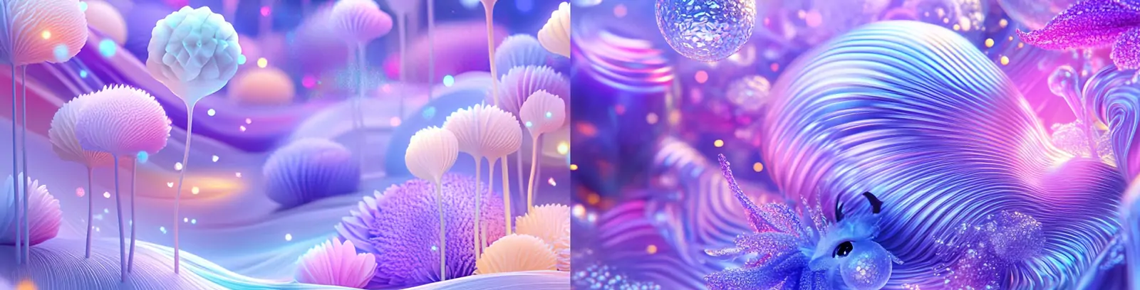 超现实主义梦幻儿童动画毛茸茸精灵角色形象场景插图海报midjourney关键词咒语