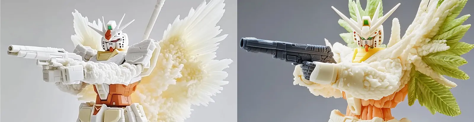 创意手工拼接儿童玩具机甲机器人战斗姿势立体模型midjourney关键词咒语