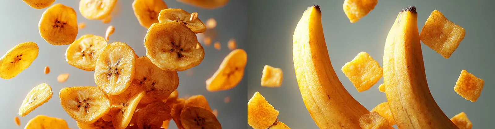 超现实酥脆零食香蕉片电商广告摄影海报midjourney关键词咒语