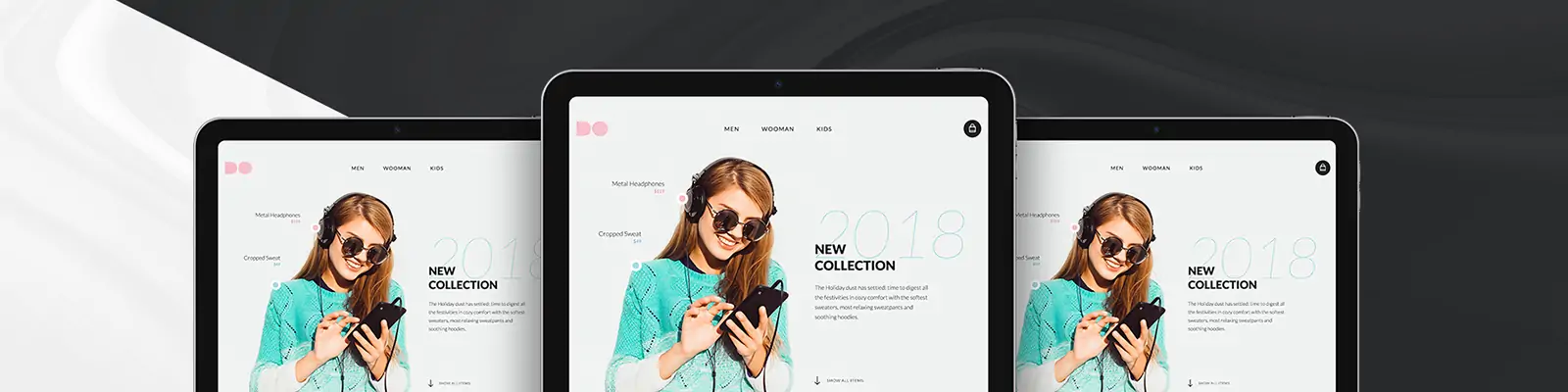 iPad Air移动设备UI效果展示样机贴图psd分层设计素材模版Mockup