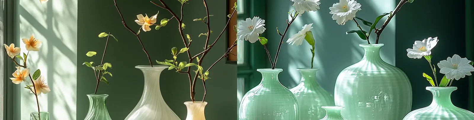 东方禅宗艺术美学陶瓷玻璃花瓶静物光影空间摄影海报midjourney关键词咒语