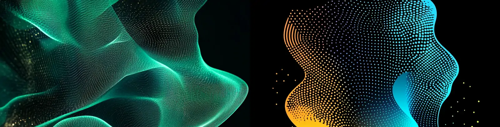 创意绿色渐变抽象艺术光效线条形状封面海报图案背景midjourney关键词咒语