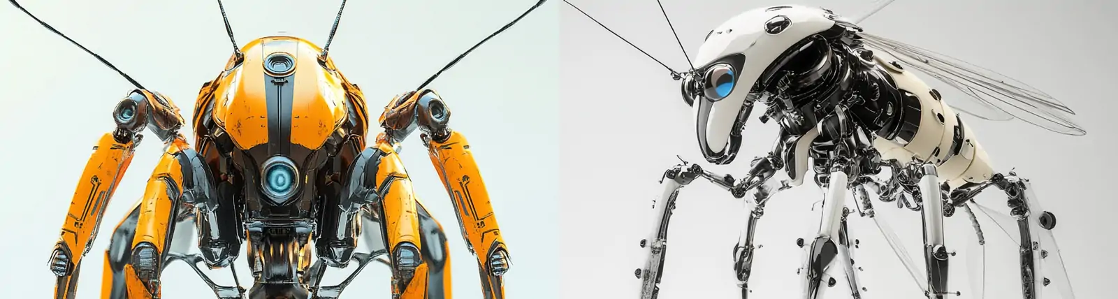 未来主义机器人昆虫文字立体模型midjourney关键词咒语