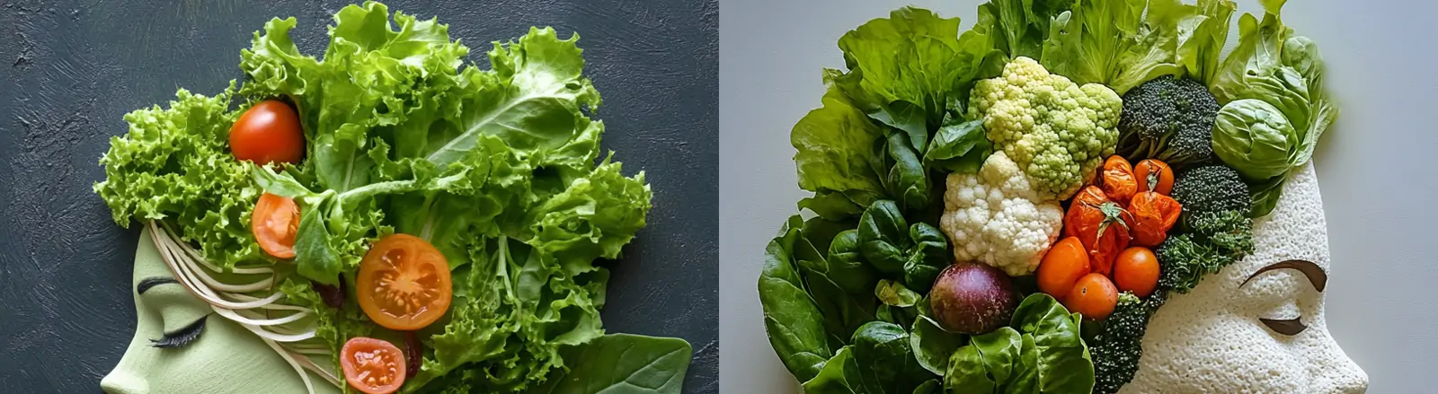 创意新鲜蔬菜水果食物塑造女孩人物形象模型midjourney关键词咒语