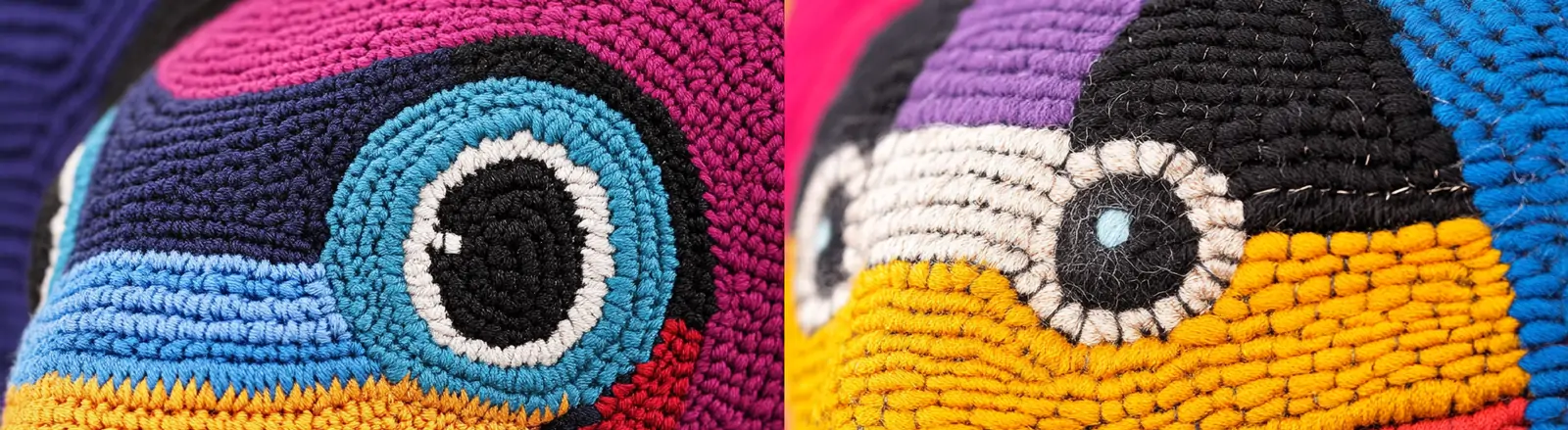 彩色针织毛线纺织机织纱线动物蛇头立体特写摄影海报midjourney关键词咒语