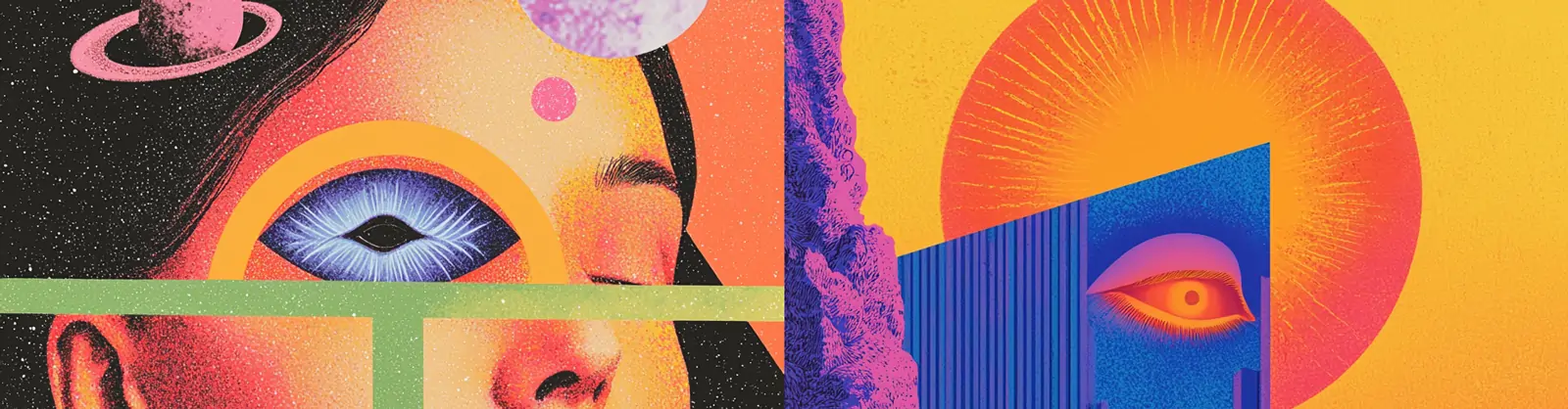 创意个性第三只眼抽象艺术画册封面海报midjourney关键词咒语