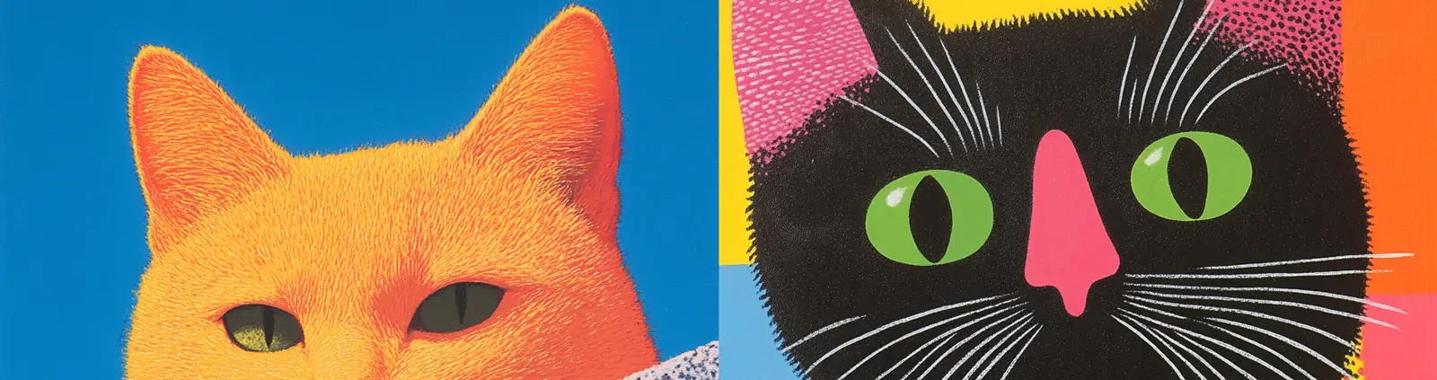 手绘逼真立体个性化可爱猫咪艺术插图绘画海报midjourney关键词咒语