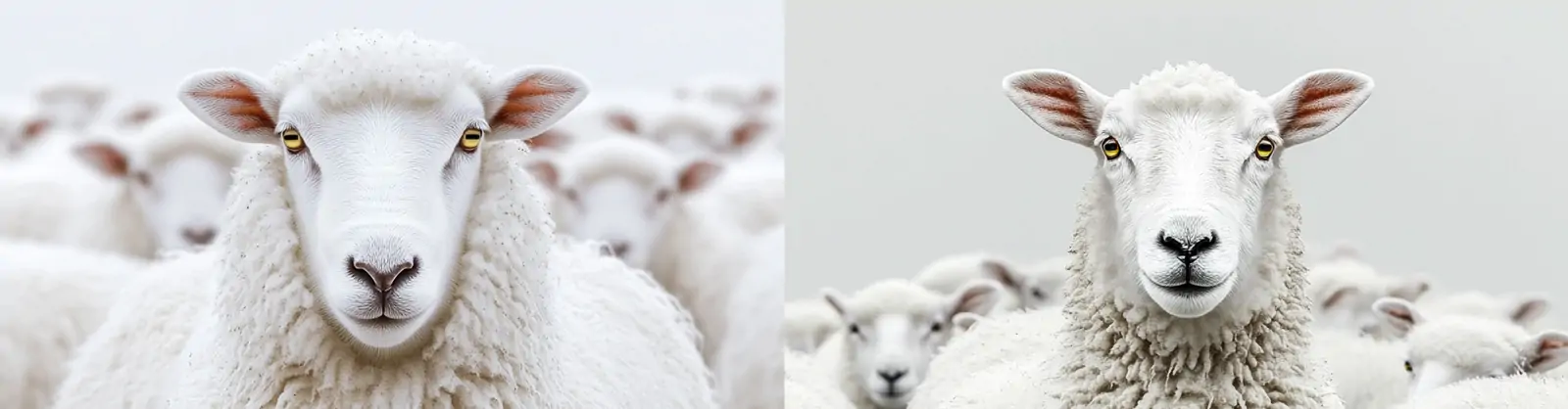 创意电商羊毛动物白色绵羊逼真摄影海报midjourney关键词咒语