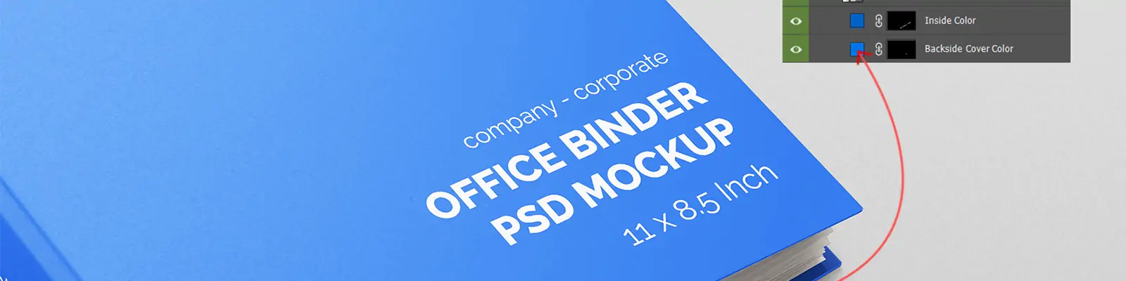 多角度简约活页夹文件夹展示样机贴图psd分层设计素材模版Mockup