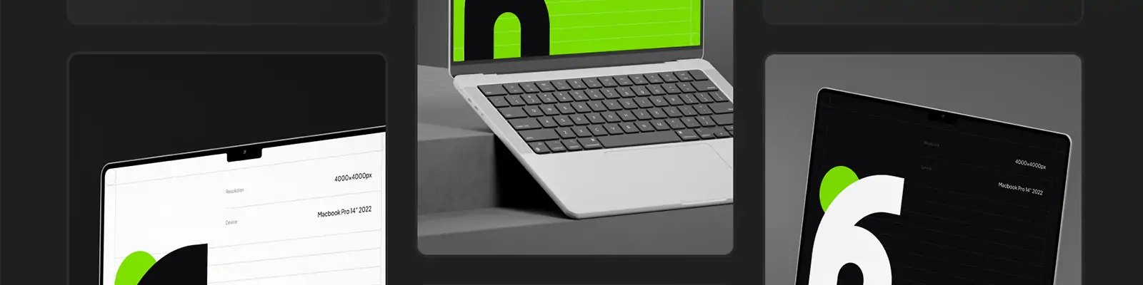 苹果笔记本电脑显示设备样机贴图psd分层设计素材模版Mockup